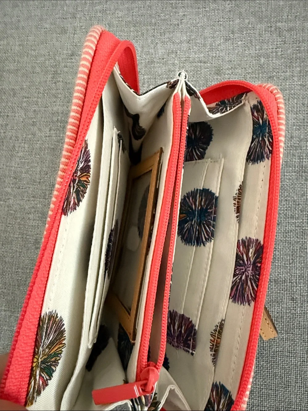 Vera Bradley Embroidered Cactus Wristlet Wallet in Black Denim